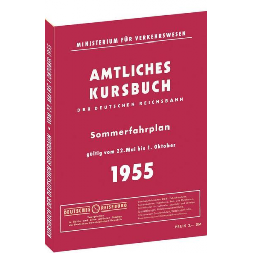 Kursbuch der Deutschen Reichsbahn - Sommerfahrplan 1955