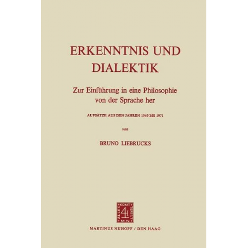 B. Liebrucks - Erkenntnis und Dialektik