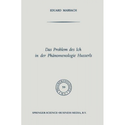 NA Marbach - Das Problem des Ich in der Phänomenologie Husserls