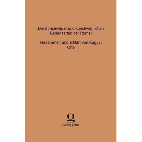 Die Sprichwörter und sprichwörtlichen Redensarten der Römer