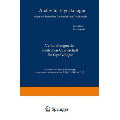 Verhandlungen der Deutschen Gesellschaft für Gynäkologie