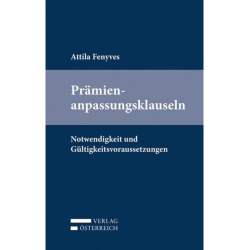 Attila Fenyves - Prämienanpassungsklauseln