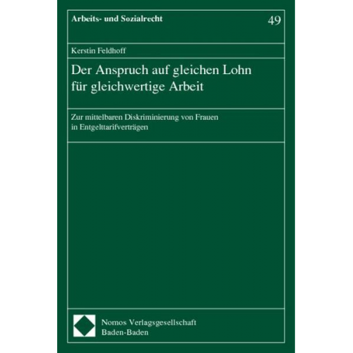 Kerstin Feldhoff - Der Anspruch auf gleichen Lohn für gleichwertige Arbeit