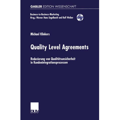 Michael Klinkers - Quality Level Agreements