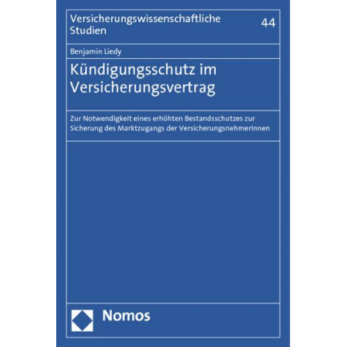 Benjamin Liedy - Kündigungsschutz im Versicherungsvertrag