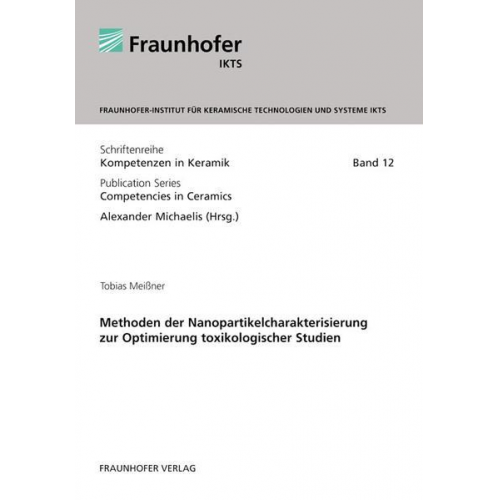 Tobias Meissner - Methoden der Nanopartikelcharakterisierung zur Optimierung toxikologischer Studien.