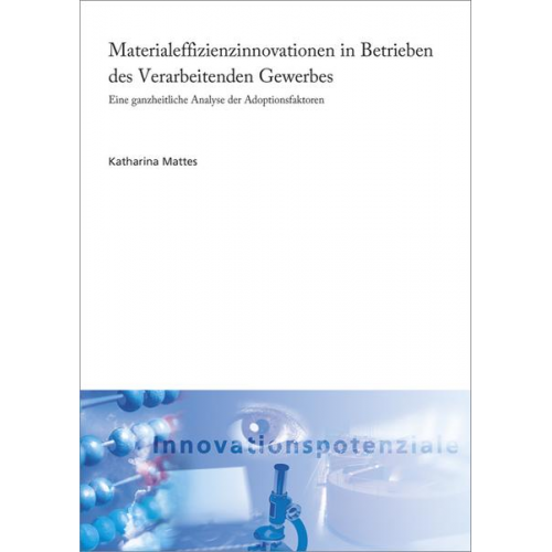 Katharina Mattes - Materialeffizienzinnovationen in Betrieben des Verarbeitenden Gewerbes.