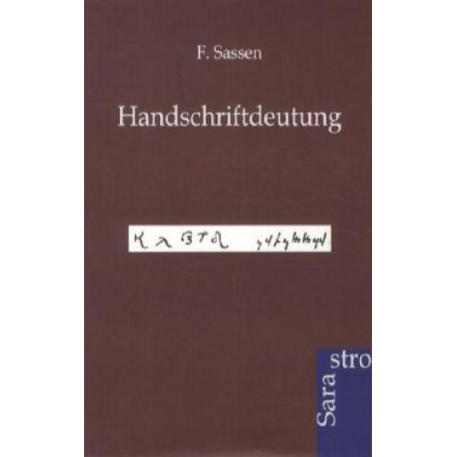 F. Sassen - Handschriftdeutung