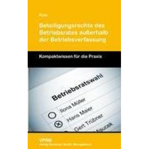 Peter Pulte - Beteiligungsrechte des Betriebsrates außerhalb der Betriebsverfassung