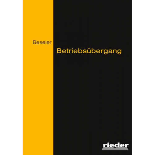 Lothar Beseler - Betriebsübergang