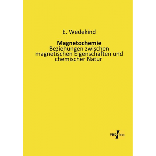 E. Wedekind - Magnetochemie