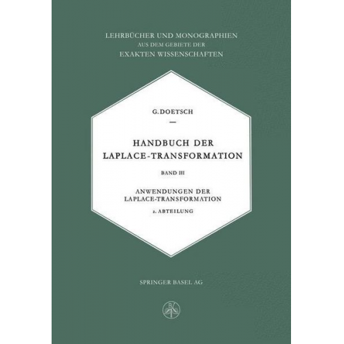 Gustav Doetsch - Handbuch der Laplace-Transformation