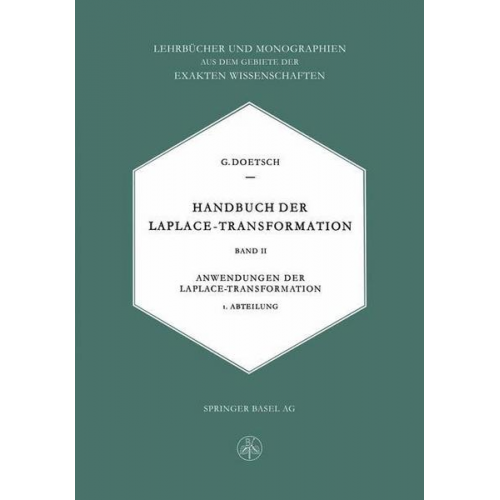 Gustav Doetsch - Handbuch der Laplace-Transformation