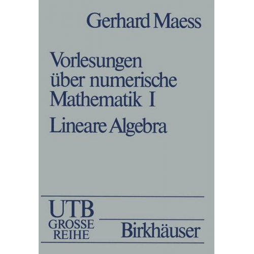 MAESS - Vorlesungen über numerische Mathematik