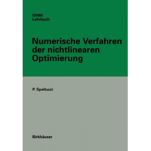 Peter Spellucci - Numerische Verfahren der nichtlinearen Optimierung