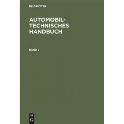 Richard Bussien - Automobiltechnisches Handbuch