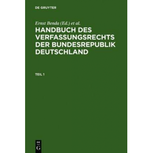 Handbuch des Verfassungsrechts der Bundesrepublik Deutschland