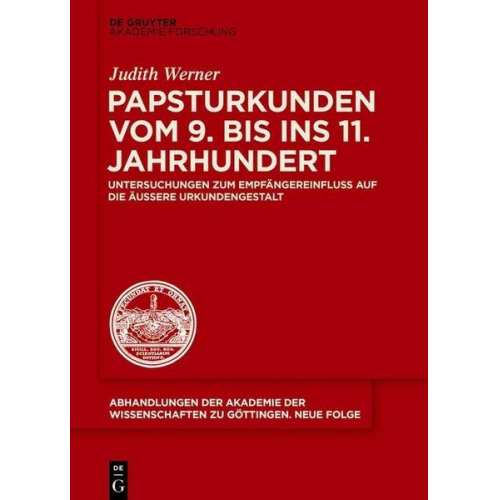 Judith Werner - Papsturkunden vom 9. bis ins 11. Jahrhundert