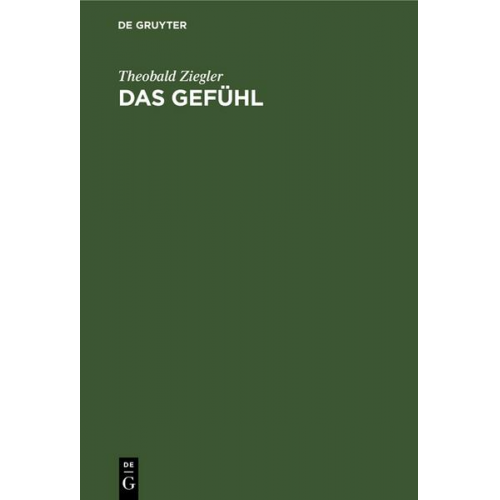 Theobald Ziegler - Das Gefühl