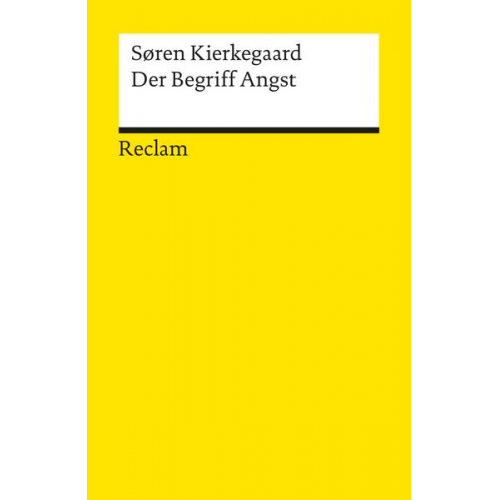 Sören Kierkegaard - Der Begriff Angst