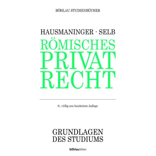 Herbert Hausmaninger - Römisches Privatrecht