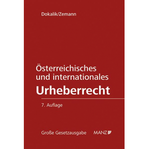 Dietmar Dokalik & Adolf Zemann - Österreichisches und internationales Urheberrecht