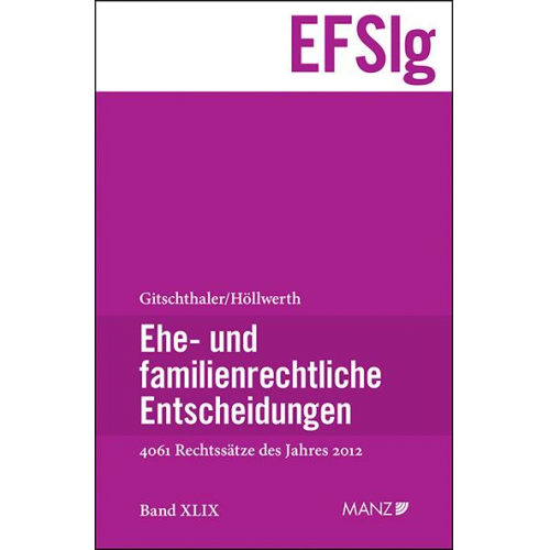 Ehe- und familienrechtliche Entscheidungen (EFSlg)