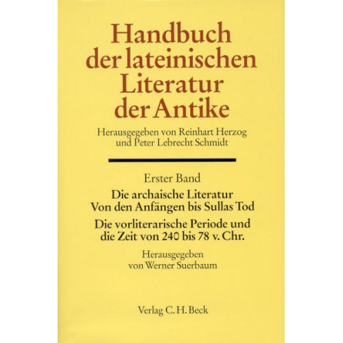 Walter Otto & Hermann Bengtson & Iwan Müller & Reinhart Herzog & Peter Lebrecht Schmidt - Handbuch der Lateinischen Literatur der Antike