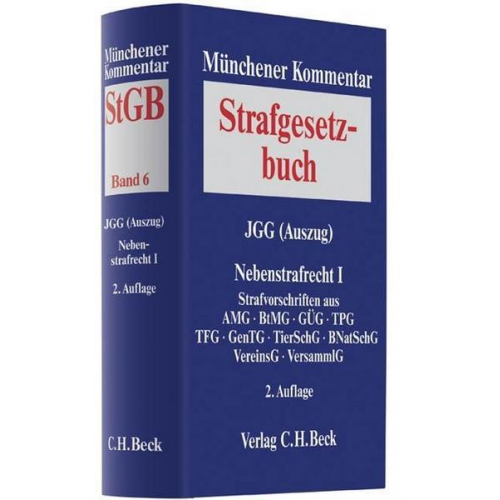 Münchener Kommentar zum Strafgesetzbuch / Münchener Kommentar zum Strafgesetzbuch Bd. 6: JGG (Auszug), Nebenstrafrecht I