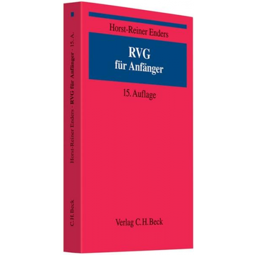 Horst-Reiner Enders - RVG für Anfänger