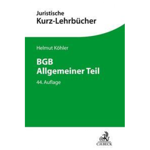 Helmut Köhler & Heinrich Lange - BGB Allgemeiner Teil