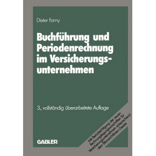 Dieter Farny - Buchführung und Periodenrechnung im Versicherungsunternehmen