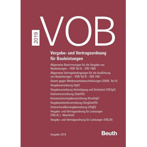 VOB Zusatzband 2019