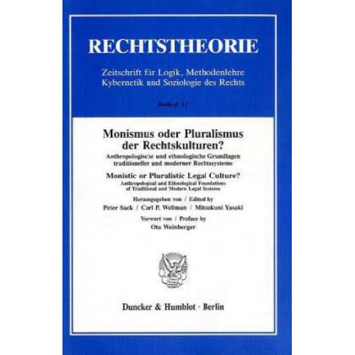 Monismus oder Pluralismus der Rechtskulturen?