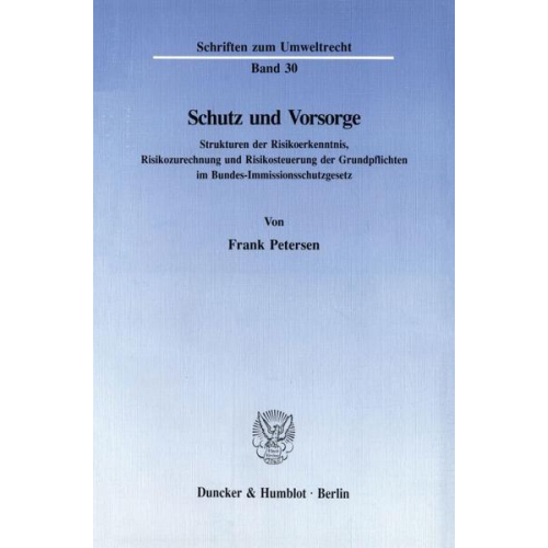 Frank Petersen - Schutz und Vorsorge.