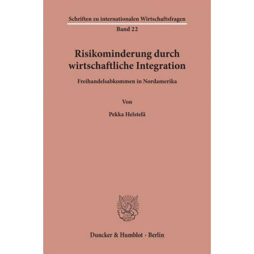 Pekka Helstelä - Risikominderung durch wirtschaftliche Integration.