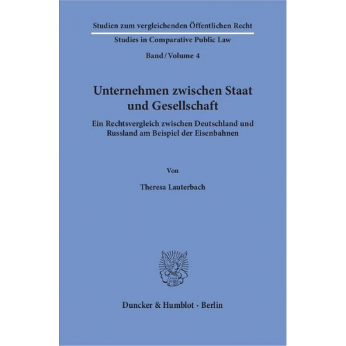 Theresa Lauterbach - Unternehmen zwischen Staat und Gesellschaft.