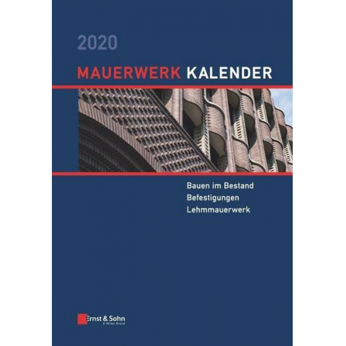 Wolfram Jäger - Mauerwerk-Kalender / Mauerwerk-Kalender 2020