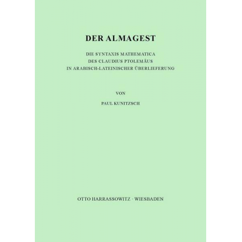 Paul Kunitzsch - Der Almagest