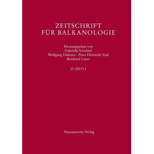 Zeitschrift für Balkanologie 53 (2017) 1