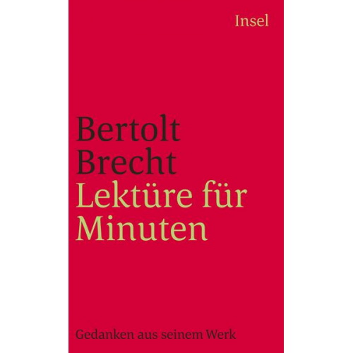 Bertolt Brecht - Lektüre für Minuten