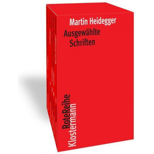 Martin Heidegger - Ausgewählte Schriften. 5 Bände in Kassette