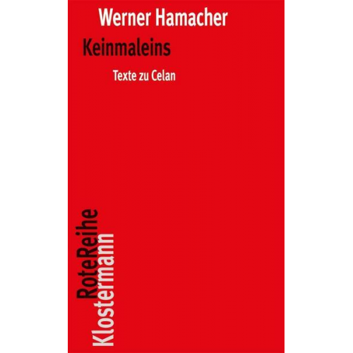 Werner Hamacher - Keinmaleins