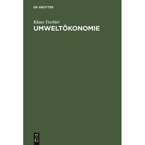 Klaus Tischler - Umweltökonomie