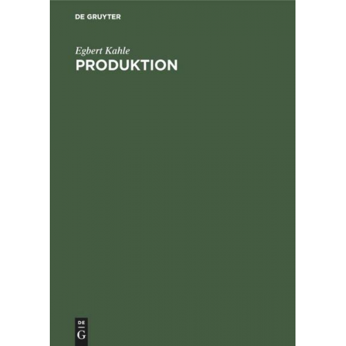 Egbert Kahle - Produktion