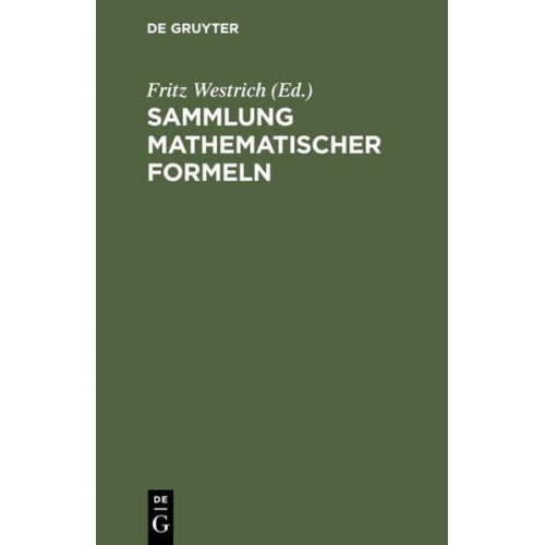 Sammlung mathematischer Formeln