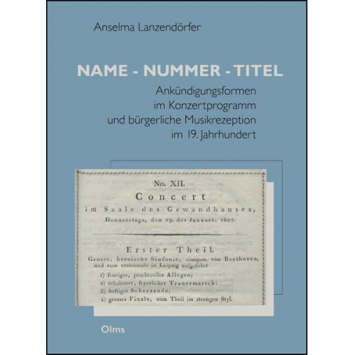 Anselma Lanzendörfer - Name - Nummer - Titel