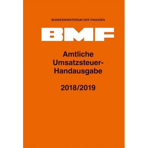 Amtliche Umsatzsteuer-Handausgabe 2018/2019