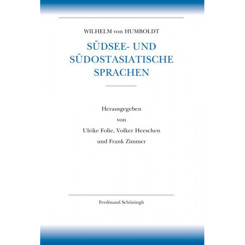 Wilhelm Humboldt - Südsee- und südostasiatische Sprachen