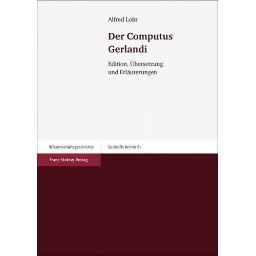 Alfred Lohr - Der Computus Gerlandi